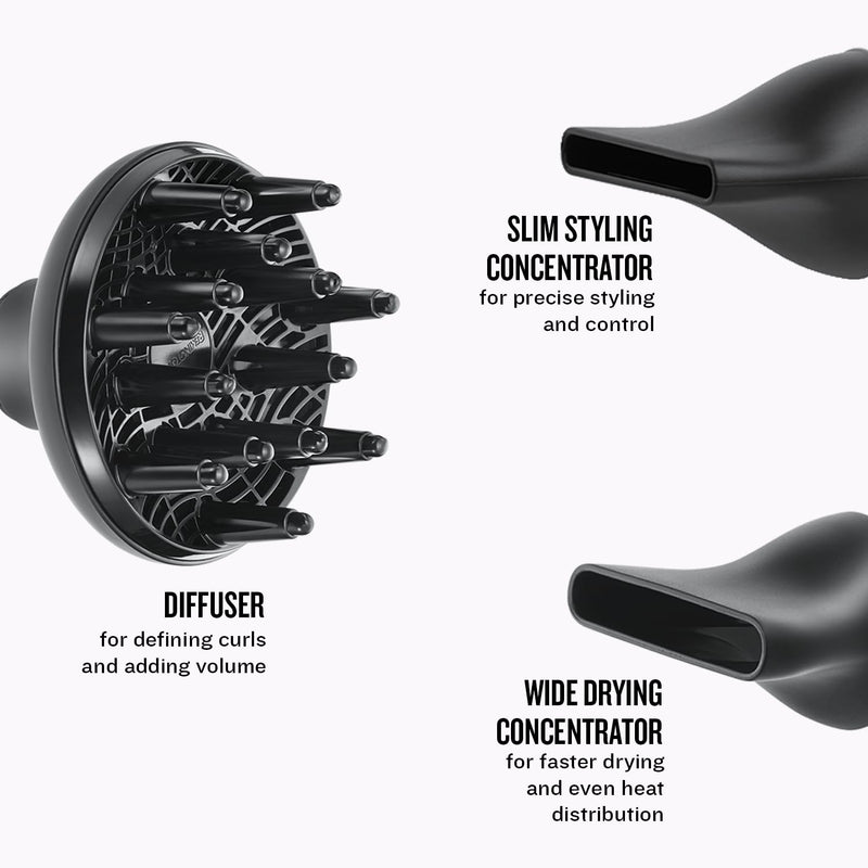  [AUSTRALIA] - Remington Hydraluxe Hair Dryer (Micro-Conditioners to Help Balance Moisture, Hydracare Temperature Setting for Healthy Hair, Diffuser, Slim Styling & Wide Concentrators, Powerful, Ionic, 2300W) AC8901 | Hydracare Temperature Setting for Healthy Hair, D...