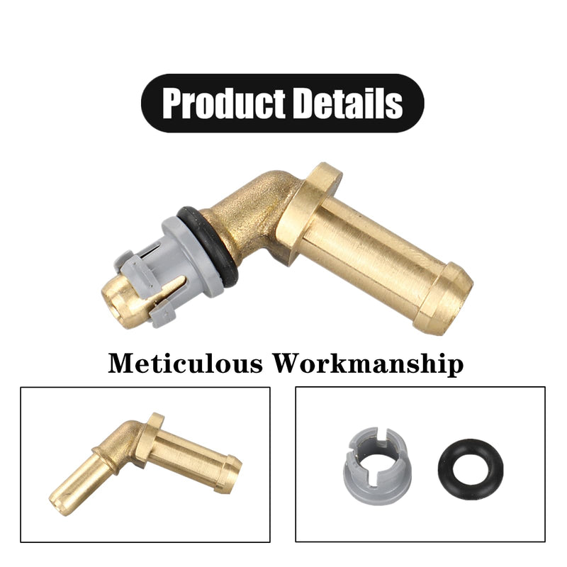 Thermostat Water Outlet Hose Connector Kit Professional Metal Water Pump to Thermostat Water Outlet Tube Connector Compatible with Jaguar Land Rover Range Rover 3.0L V6 5.0L V8 LR048474 LR049990