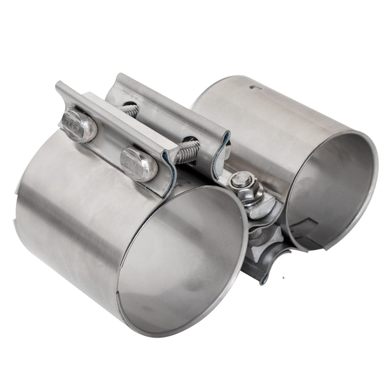 3 Inch Exhaust Clamp Butt Joint Band Clamp Sleeve Coupler 304 Stainless Steel 3 Inch