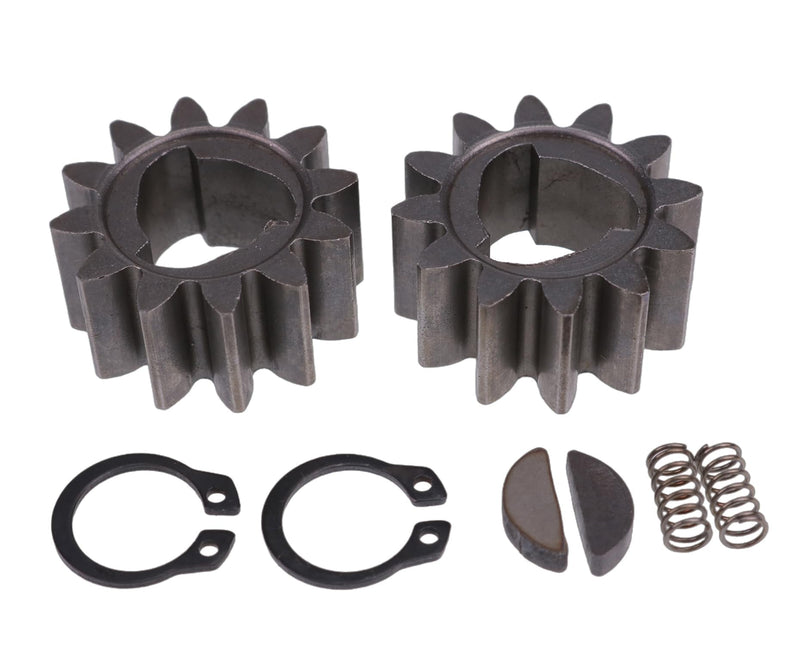 Drive Gear Kit 12 Teeth 42661-VE2-800 Gears & 42672-VE2-800 Keys & Springs & Clips Compatible with 21" Honda Mower HRR216 HRS216 HRB216K4 HRB216K5