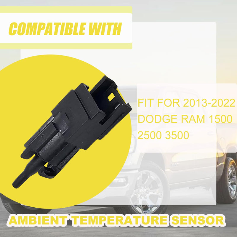 Ambient Temperature Sensor,Fit for 2013-2022 Dodge Ram 1500 2500 3500, Replaces 68457701AA 68138681AC 68138681AE