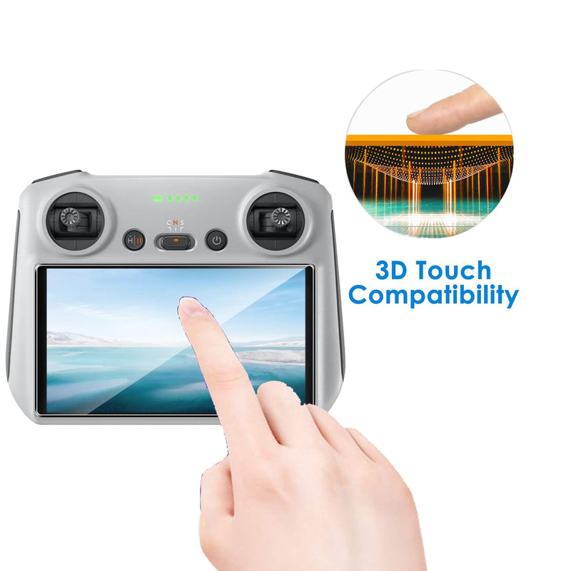 2 Pack Compatible with DJI Mini 5 Pro/Mini 4 Pro/3 Pro Screen Protector,9H Tempered Glass Film,HD Clear Scratch Resistant,Bubble-Free for DJI Mini 5 Pro Retro Remote Controller Accessories