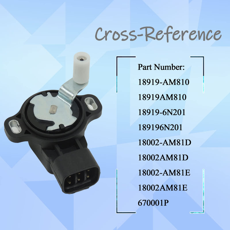 HiSport Throttle Accelerator Pedal Position Sensor - Compatible with Nissan 350Z Infiniti FX35 G35 2003-2008 Replace#18002AM81D 18002-AM81E 18919-AM810 18919-6N20