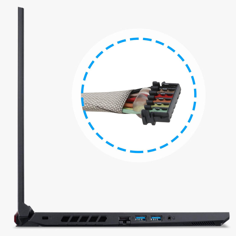Laptop LCD Video Cable 50.Q7KN2.012 DC02C00PW00 40 pin Compatible with Acer Nitro 5 AN515-45 AN515-55 120 144Hz