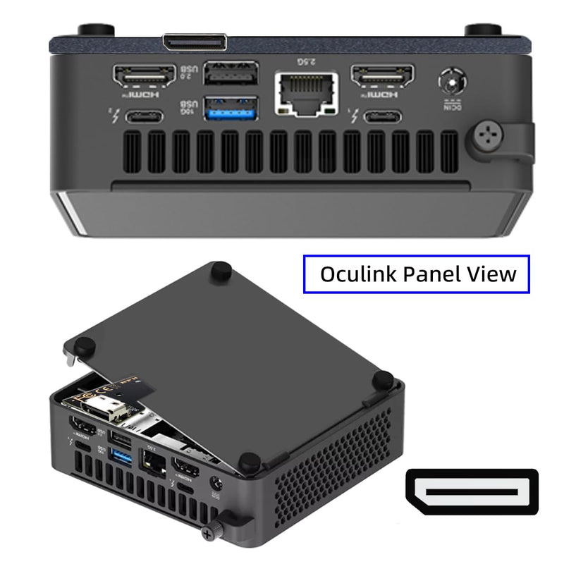 2280 PCI-E 5.0 4.0 M.2 M-Key NVME to Oculink SFF-8612 SFF-8611 & SSD Host Adapter with for NUC15 Pro Mini PC Computer Slim Type NUC15CRK Slim Type NUC15CRK Kit