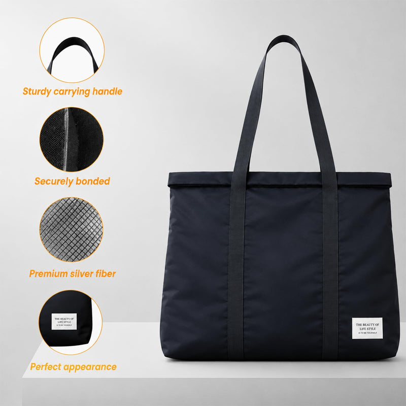 Faraday Bags with Handle, Anti-Tracking Faraday Bag for Laptops & Tablets & Phones & Car Keys, Waterproof Anti-Scratch,Anti-Theft Signal Blocking Pouch (17"x14.5")