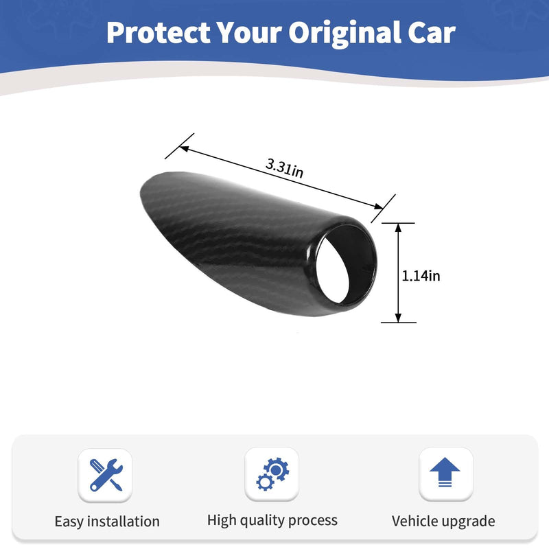 RT-TCZ for RAM Radio Antenna Base Trim Cover Carbon Fiber for Dodge RAM 2010-2017 Carbon Fiber Exterior Accessories Carbon Fiber Cover