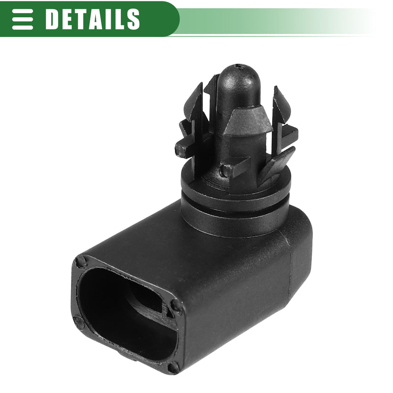 Motoforti Ambient Air Temperature Sensor, for GMC Sierra 3500 HD 2007-2014, Plastic, No.25775833, Black