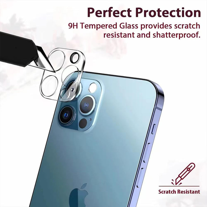 HD Clear Full Rear Back Camera Lens Protector [Tempered Glass] Compatible with iPhone 14 and 15 Series (iPhone 14)