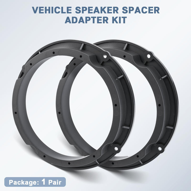 6.5 6.75 Speaker Adapter Kit for Hyundai Kia | Solid Speaker Spacer,Plastic Mounting Bracket,Compatible with Hyundai Sonata Elantra Kia Forte Sorento Optima 2014-2023