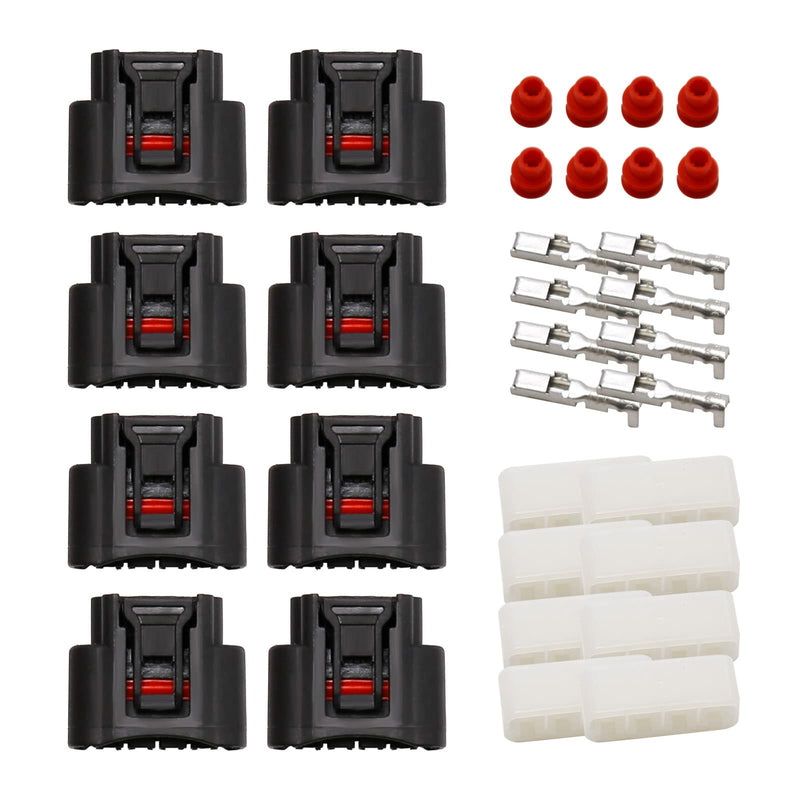 8Pcs Ignition Coil 4 Pin Plug Connector 90980-11885/7283-7449 Replacement for To-yota Le-xus Camry Yaris