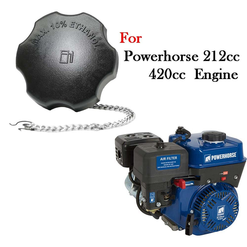 JMCHstore Gas Fuel Tank Cap w/Chain For Predator 224 Max Performance 6.6HP Engine, Predator 420cc Pressure Washer, DuroMax Generator XP5500E Gas Tank, Powerhorse Tillotson 212cc Ducar 212 Engine