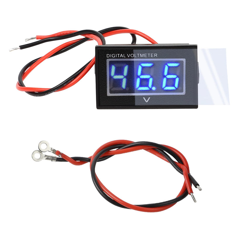 48V Golf Cart Led Voltmeter Blue Digital Voltage Meter Battery Gauge Waterproof Monitor w UV Film Protection for Club Car Ezgo Yamaha 36V 72V 120V