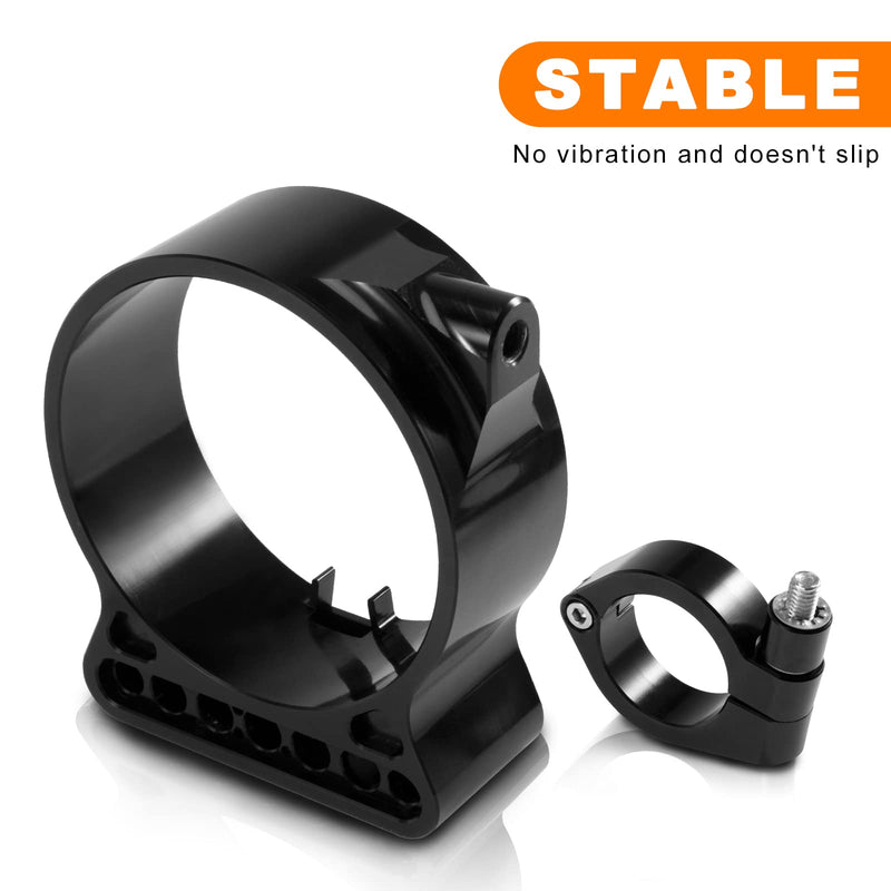 39MM Motorcycle Speedometer Side Mount Relocation Bracket, Odometer Instrument Handlebar Mounting Bracket Clamp Adjustable Compatible with Harley Sportster Iron 883 1200