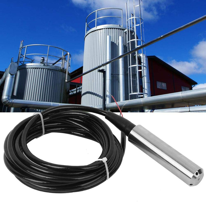 Liquid Level Sensor, TL-136 12-32VDC 4-20mA Signal Output Anti-blocking Water Level Sensor Detector, Liquid Level Transmitter(0-1m) 0-1m