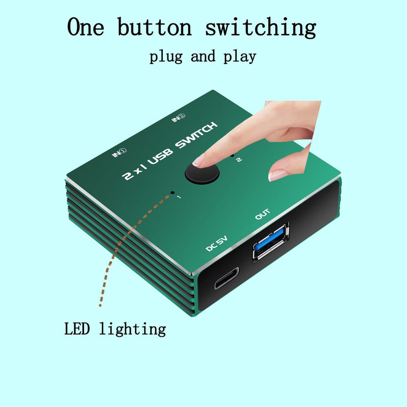 USB 3.0 Switcher 2 in 1 Out USB kvm swtich 2 Computers