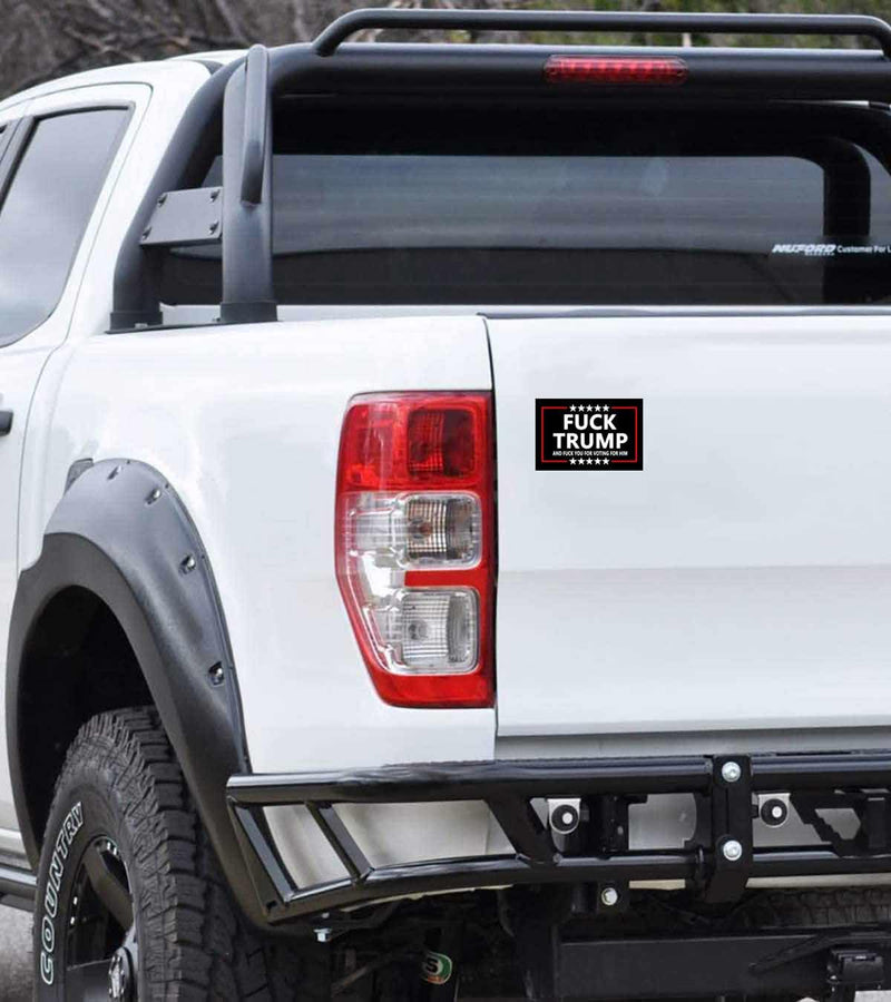 10 Pack Fuck Trump and Fuck You for Voting for Him Anti Trump Stickers Laptop Bumper Decal Window Waterproof Car Stickers