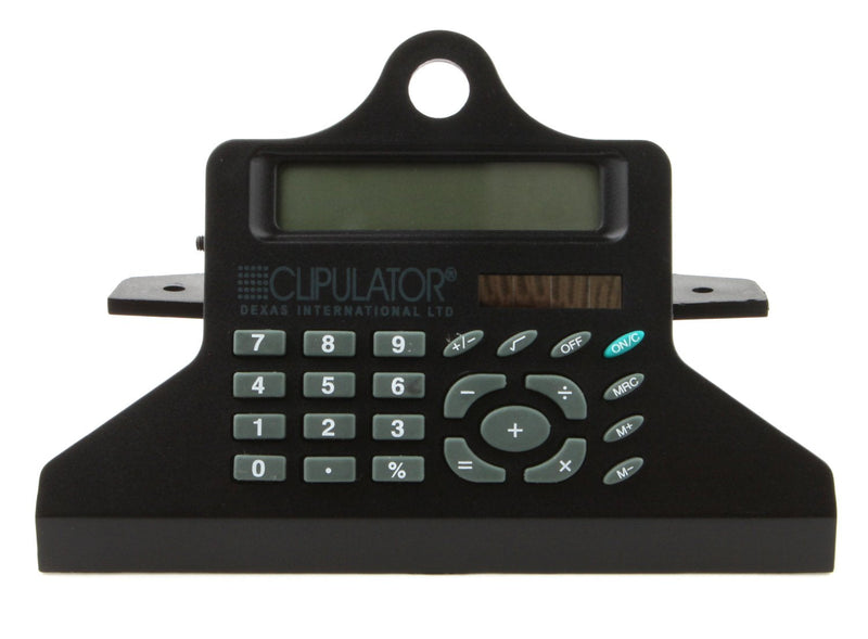 Dexas Clipcase Calculator Storage Clipboard, Black
