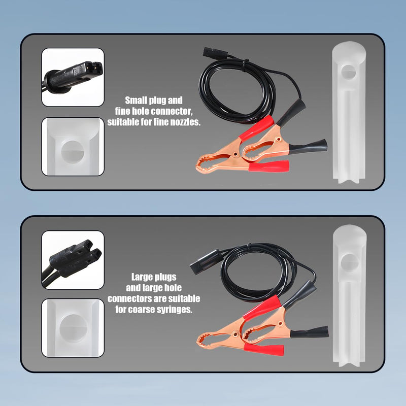 4PCS Car Fuel Injector Cleaner Kit, Vehicle Fuel Injector Flush DIY Cleaning Adapter Tool, Automotive Nozzle Oil Cleaning Accessories, Universal for SUV Sedan Truck