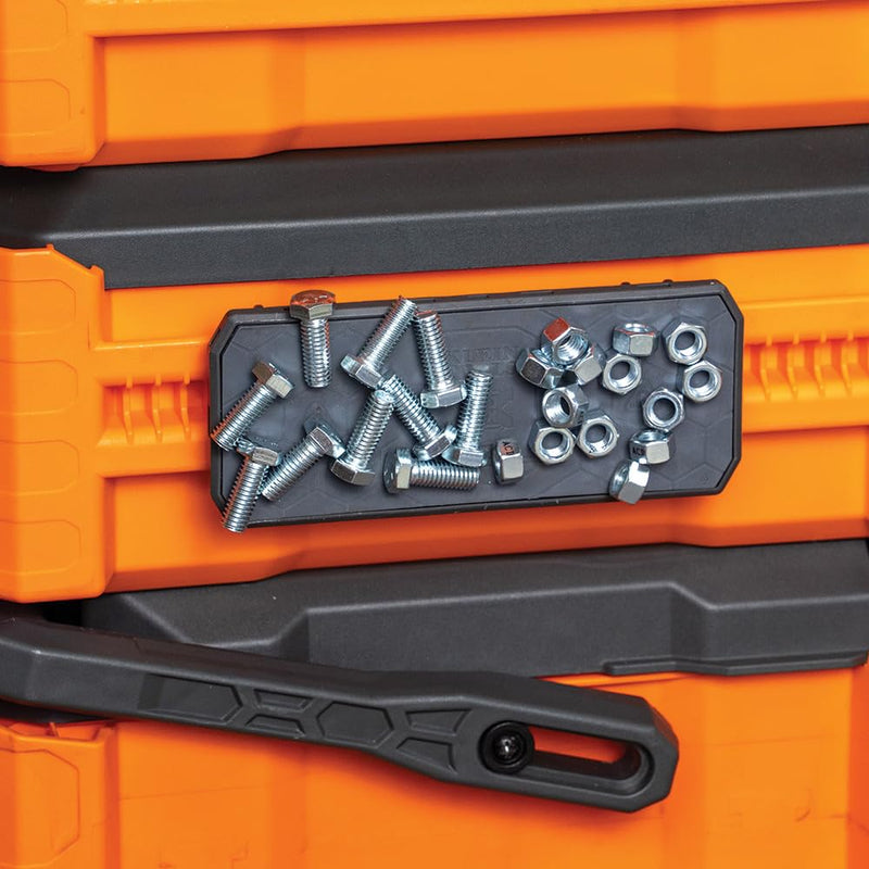 Klein Tools 54819MB MODbox Magnetic Strip, Modular Tool Storage System Side Mounting Accessory, Easy One-Handed Attachment, Strong Magnets
