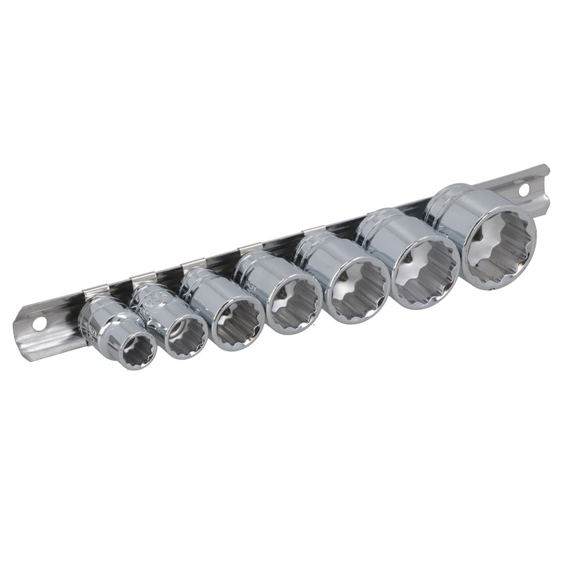Whitworth/BSF/BSW 3/8" drive shallow sockets 7pc set 1/8"-1/2" bi hex LSR29