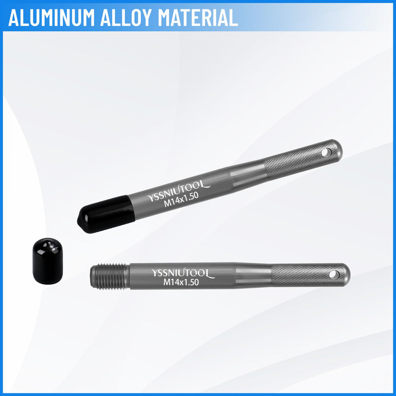 2PCS Wheel Hanger Alignment Pin Guide Tool,Wheel Lug Bolt Automotive Mechanic Tool,Wheel Alignment Pin Compatible with Audi Volkswagen Benz Ect (Forged with Aluminum Alloy M14X1.50 2PCS)