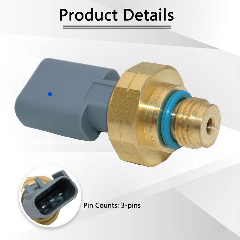 4928594 Exhaust Gas Pressure Sensor EGR Replacement for Cummins ISX ISM ISC ISB ISL Diesel Dodge Ram 2500 3500 6.7L 4921746 4087989