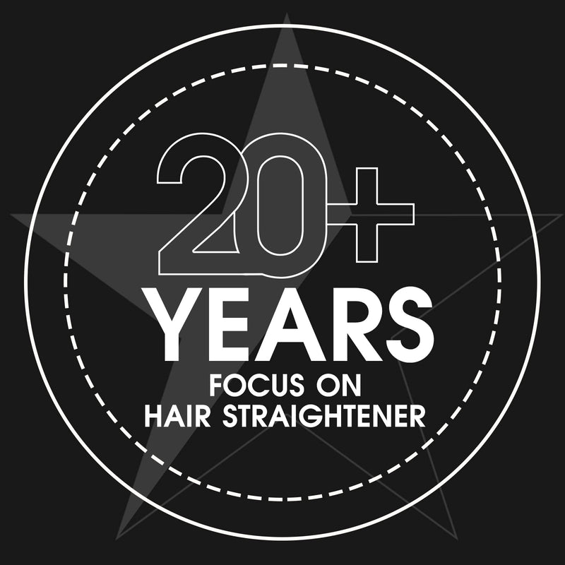 K&K 0.3 Inch Mini Pencil Hair Straightener with UK Plug for Short Hair | 0.3" ULTRA-SLIM PLATES: Extra-narrow ceramic floating plates reach close to roots ideal for short hair pixie cuts & beards.