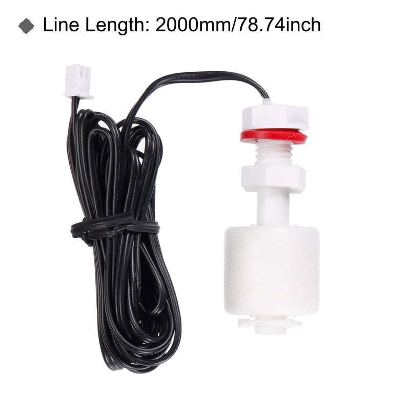 MECCANIXITY Ice Thickness Float Switch HZB50A-60-80 Water Level Sensor Float 2m Line Length