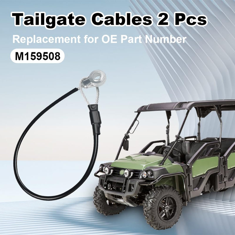 Tailgate Cables Replacement for M159508 Compatible with John Deere Gator M TE TH 6x4 TX XUV HPX615E HPX815E XUV865R XUV825E (2 Pcs)
