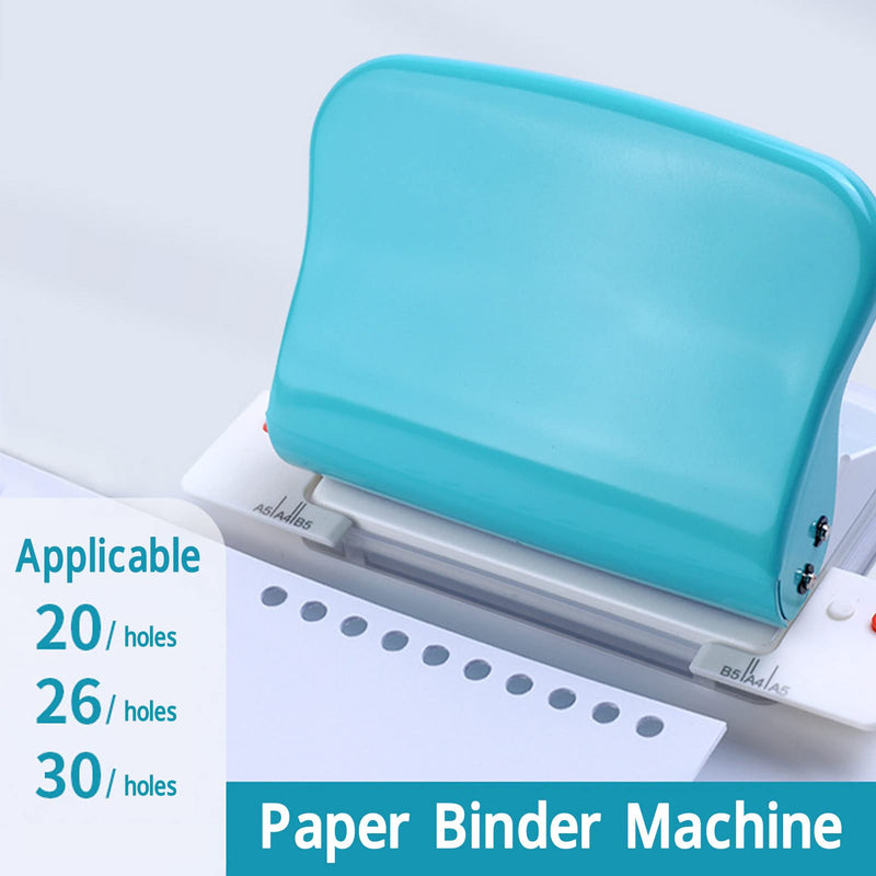 Binding Machine, Metal 10 Hole Punch Spiral Binding Machine, Easy to Use, for Making 26 Holes on B5 Paper, 30 Holes on A4, 20 Holes on A5 Book, Paper for Books, Notebooks,