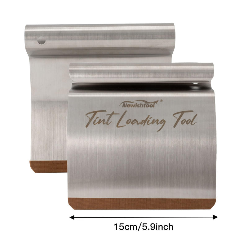 NEWISHTOOL Window Tint Tool Film Loading Tool, 2 PCS Stainless Steel Speed Loader Auto Window Film Install Tool Top and Bottom Speed Loader, Window Glass Sun Protection Film Tinting Tool