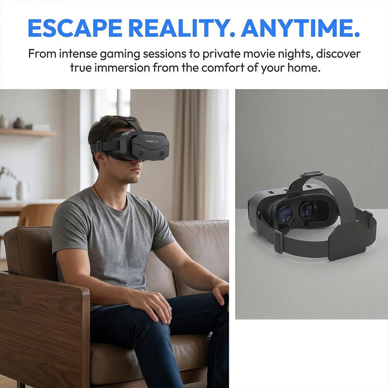 Ultra HD 4K, Virtual Reality Glasses, Theater-Grade, Myopia-Friendly, Gift Choice