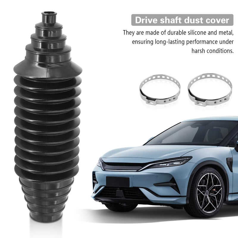 Car Steering Rack and Pinion Tie Rod Boot Tool Kit, Dustproof Silicone Vehicle Bellow Gaiter Pinion Boot Set with Cable Ties Locking Clamps, Auto Inner Tie Rod Boot Accessories