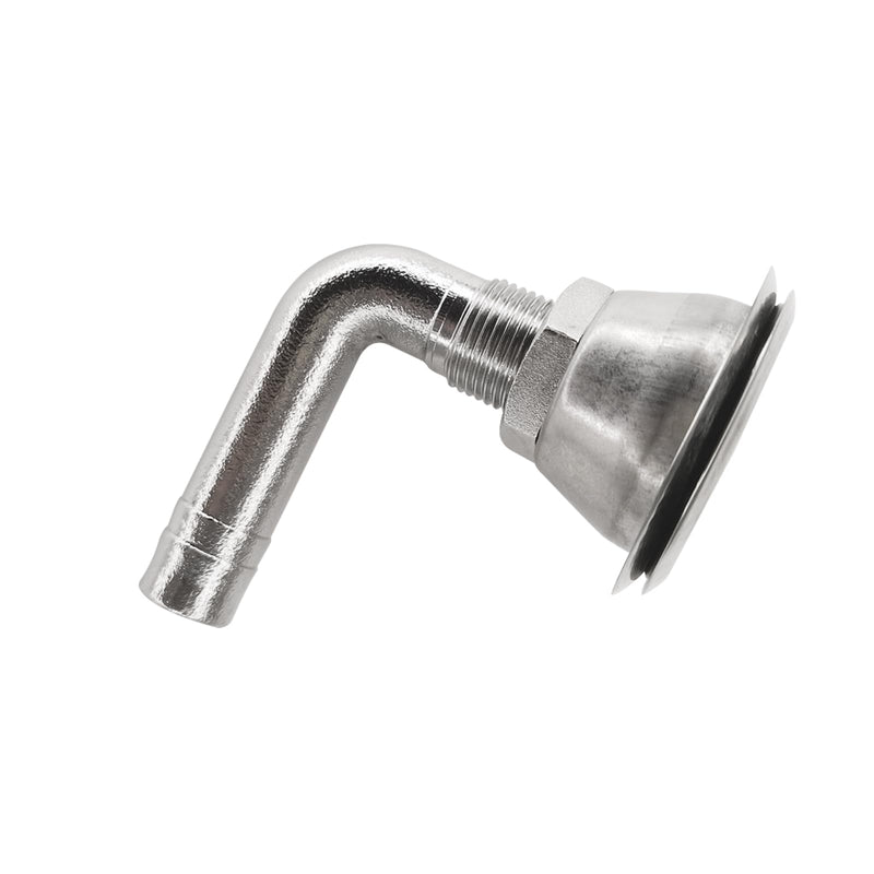 ISURE MARINE Boat Gas Fuel Vent for 5/8" Hose Universal 90°Stainless Steel Marine Boat Flush Mount Fuel Gas Tank Vent