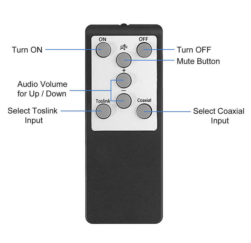 Dingsun Digital to Analog Audio Converter Optical to Analog Converter with IR Remote, DAC Converter Support 192KHz/24bit Compatible with DVD, PS, Plasma, Blu-ray, Home Cinema Systems etc.