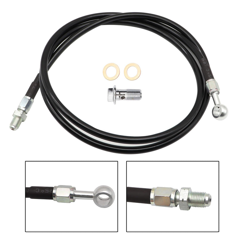 FZJDSD Stainless Steel Clutch Line 55 inch Compatible with Honda Civic 1992-2000 Compatible with Honda Del Sol 1993-1997 Compatible with Acura Integra 1994-2001 B/D Series Motors