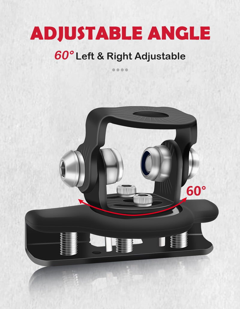 Led Hood Mounts, Universal Led Light Bar Mounting Brackets 304 Stainless Steel Hood Clamp Lights Mounts, Black