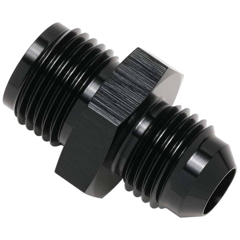 6AN Male to 5/8-18 Inverted Flare Adapter Fitting Connector Aluminum Black 6AN to 5/8-18 Inverted
