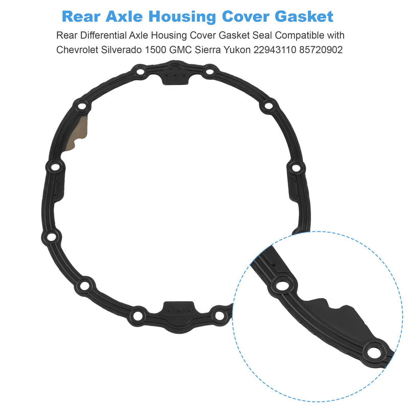 Rear Axle Housing Cover Gasket Differential Seal 22943110 85720902 for Chevrolet Silverado GMC Sierra 1500 2014-2025 Yukon XL 2015-2020