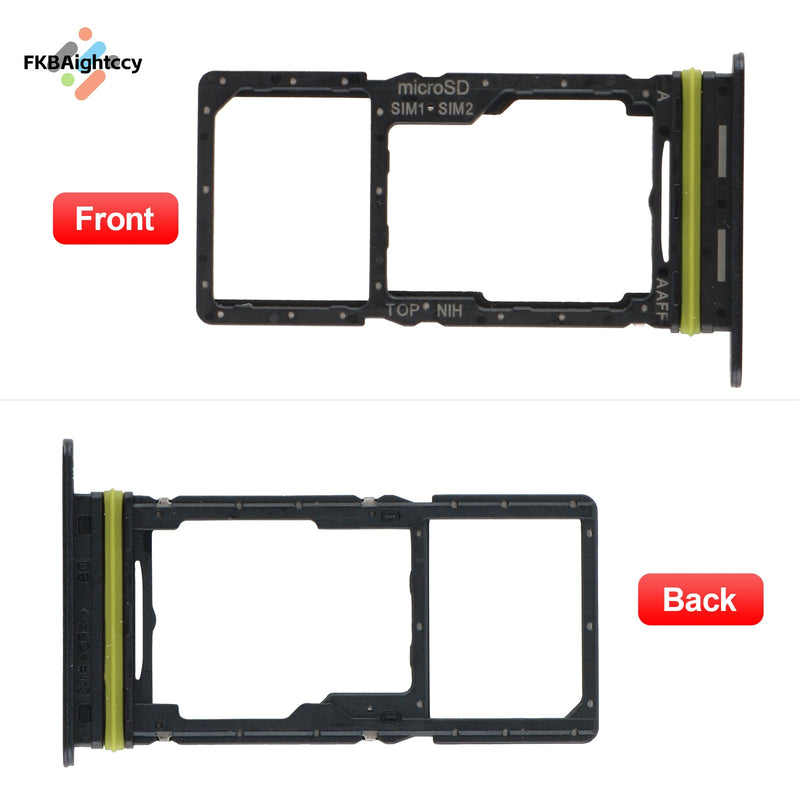 2PCS Sim Card Tray for Samsung Galaxy A17 5G SM-A176 SD Card Tray for Galaxy A17 5G SM-A176B SM-A176U SM-A176E Slot Holder Replacement with Open Eject Pin(Balck)