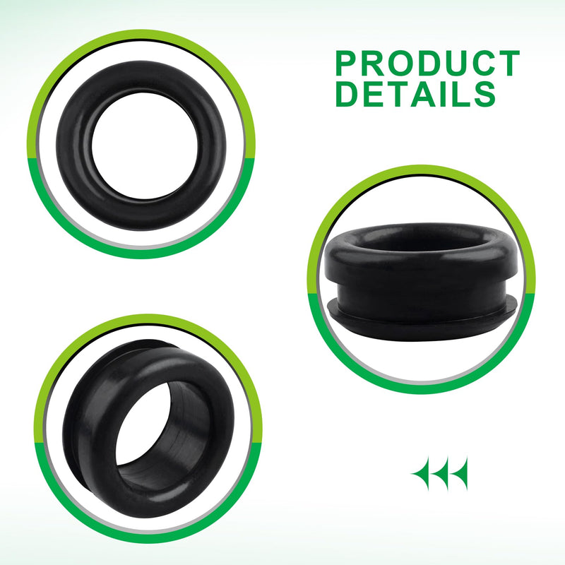 5339 PCV Valve Grommet, Rubber PCV Breather Grommets for All Valve Covers with 1-1/4 Inch Filler-Breather Holes, Performance 5339 PCV Breather Grommet, PCV Grommet, 2 Pack