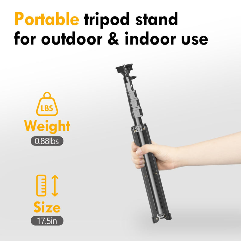 EMART 52’’ Tripod for iphone, Adjustable Cell Phone Travel Tripod Stand with Remote for Video Recording, Flexible Smartphone Selfie Stand for Camera Ring Light Filming