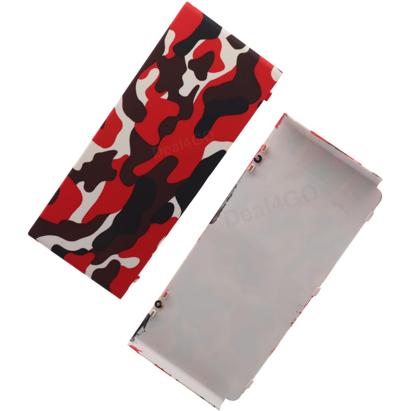 Deal4GO Front & Back Housing Casing Shell Top & Bottom Cover Plate Replacement for Nintendo New 3DS Console - Camo Red