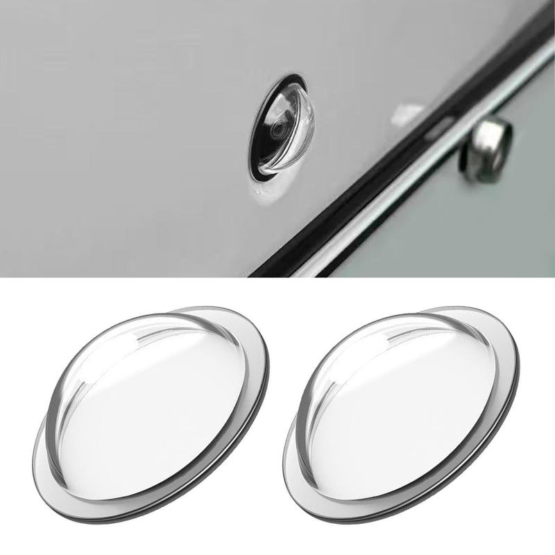 Car Camera Lens Protector, 2-Pack Clear Cover for Front Rear View Backup Cameras, 360° Surround Camera, Universal Fit Anti-Scratch Dustproof Waterproof Rainproof Lens Cap Guard