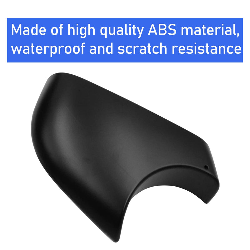 Jaronx Compatible with Tesla Model Y Mirror Lower Cover 2018-2025,Left Drive Side Rearview Mirrors Base Trim Bottom Cover Replacement for Tesla Model Y Accessories(Left) Left Side Black