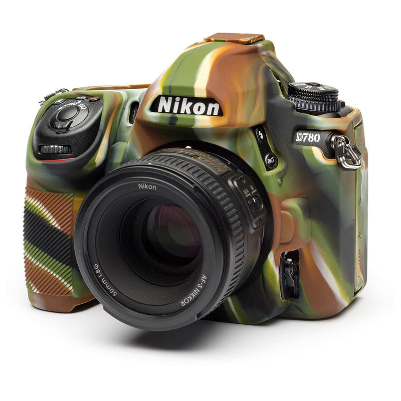 easyCover Silicone Protection Cover for Nikon D780 Camera, Camouflage