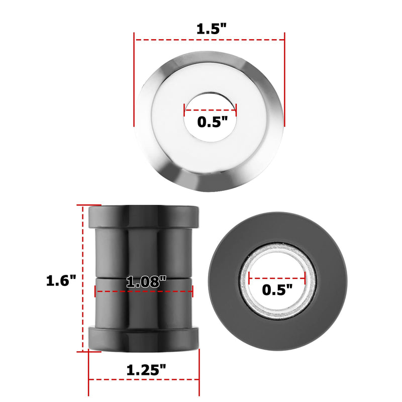 Mofun Handlebar Riser Bushing Kit Compatible with Harley Softail/Dyna/FXR & 1973-2022 Sportster XL 1973-2017
