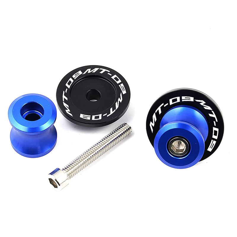 Fit For YAMAHA MT09 SP 2025 Tracer mt 09 2024 FZ09 2014-2021 2022 2023 MT-09 2021 MT09 accessories 6MM Motorcycle CNC Swingarm Spools Slider Stand Screws (Blue) Blue