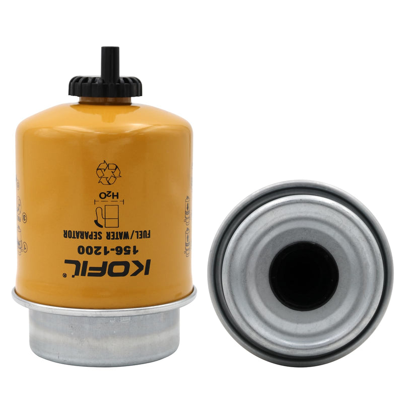 156-1200 Fuel Water Separator, Compatible with CAT 257B 247B3 247B 249D 239D, Replaces BF7675-D, 86759, P551423, FS19621, SN70125, WK8126